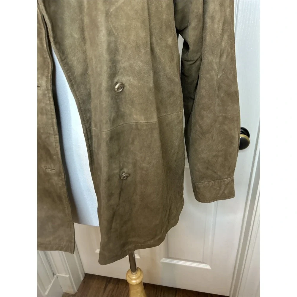 Vintage Ellen Tracey Neiman Marcus, Women's Jacket/Shirt, Size 8  Brown Suede - Picture 4 of 16